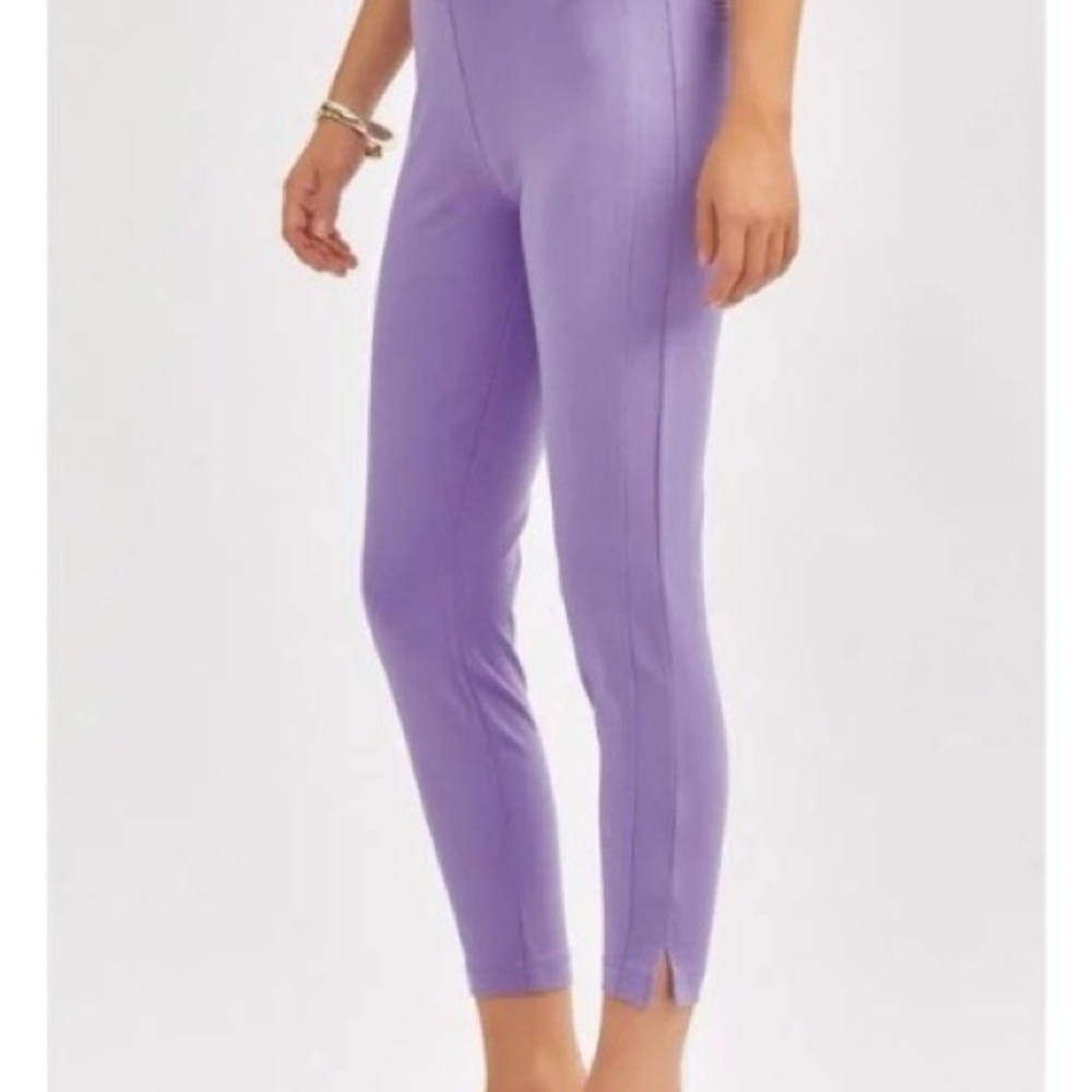 Lilac Slim Knit Ankle Pants Dear Scarlett Skinny 26” It’s Magic Pants